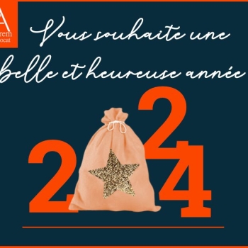 Le cabinet Accorem Avocat vous souhaite une merveilleuse année 2024